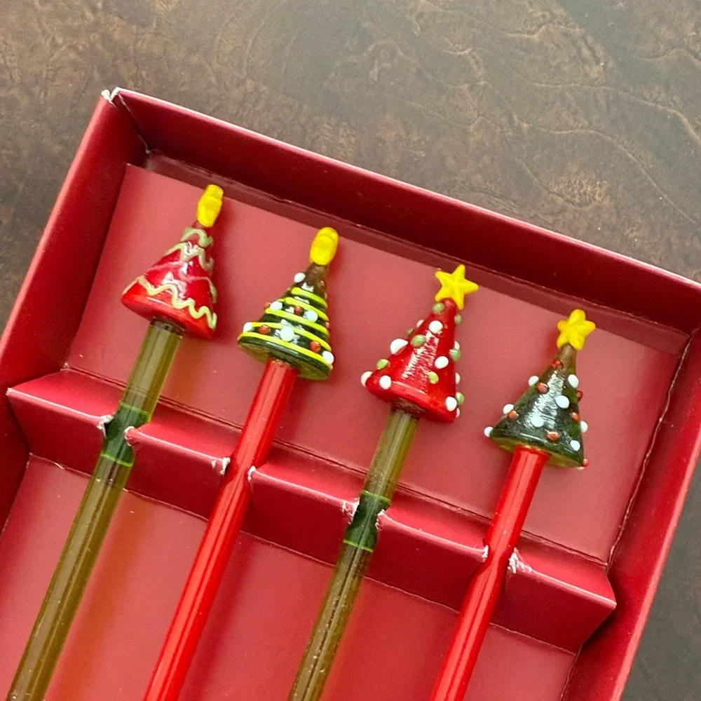 Pier 1 Holiday Red and Green Stir Sticks